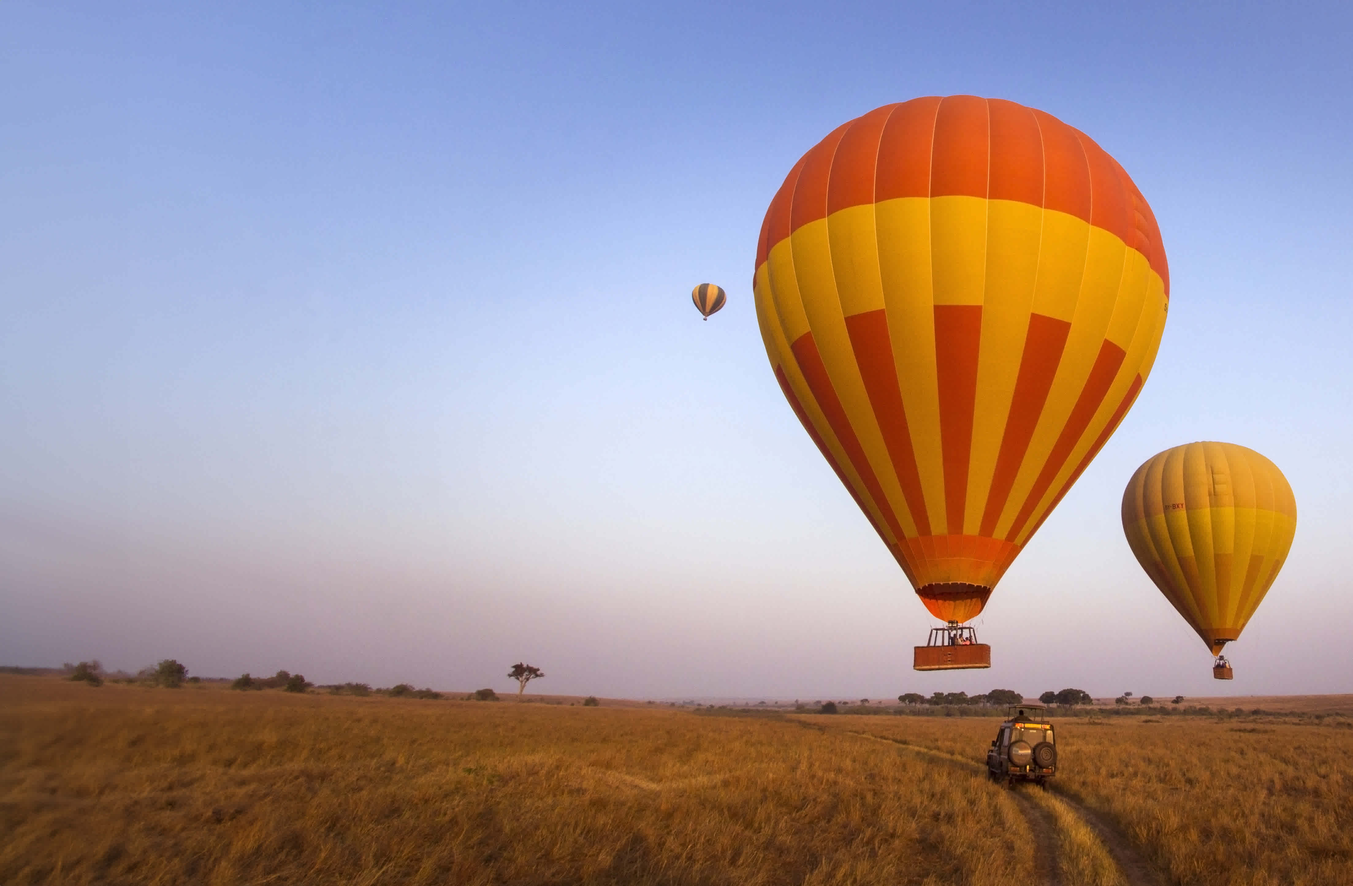 hot-air balloon, africa