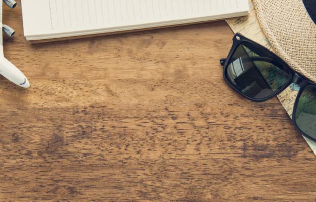 Trip collage background